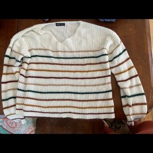 Long sleeve striped sweater